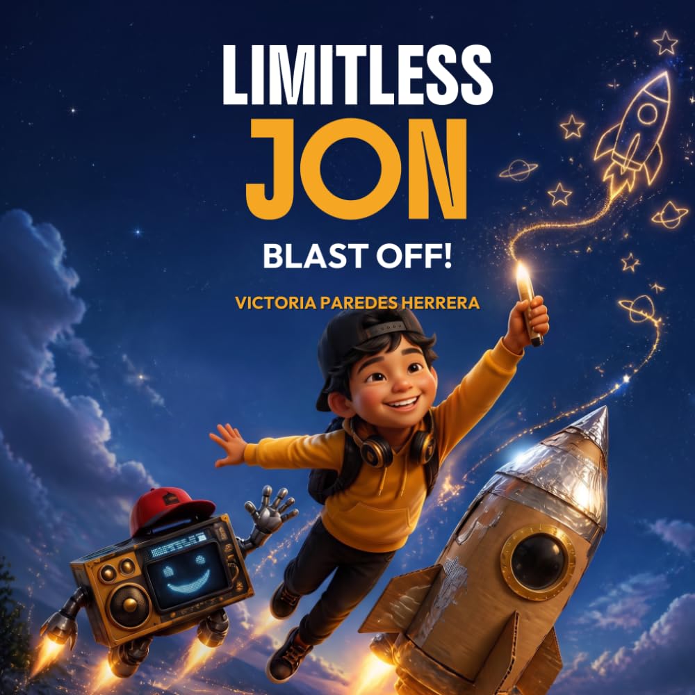 Limitless Jon: Blast Off! children's book cover
